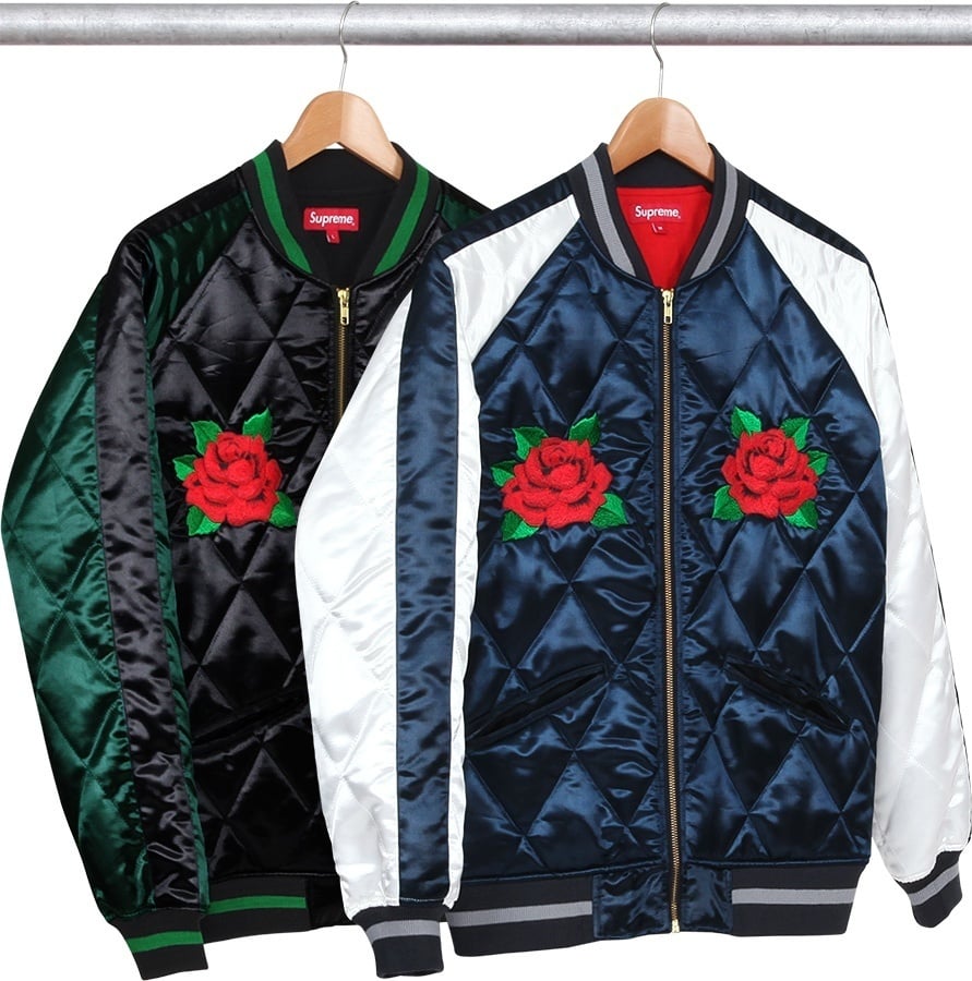 Quilted Satin Bomber